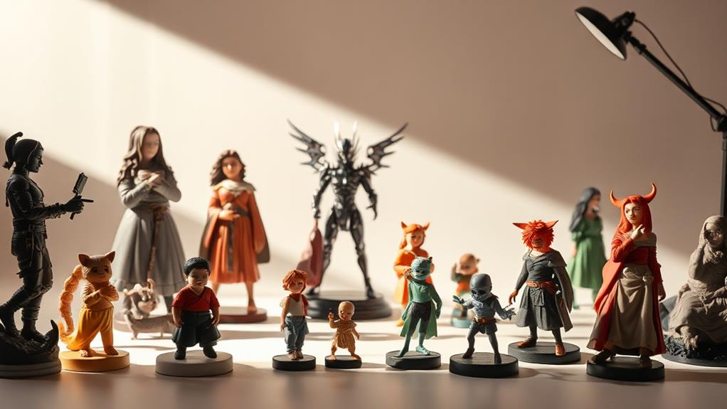 optimal lighting for figurines