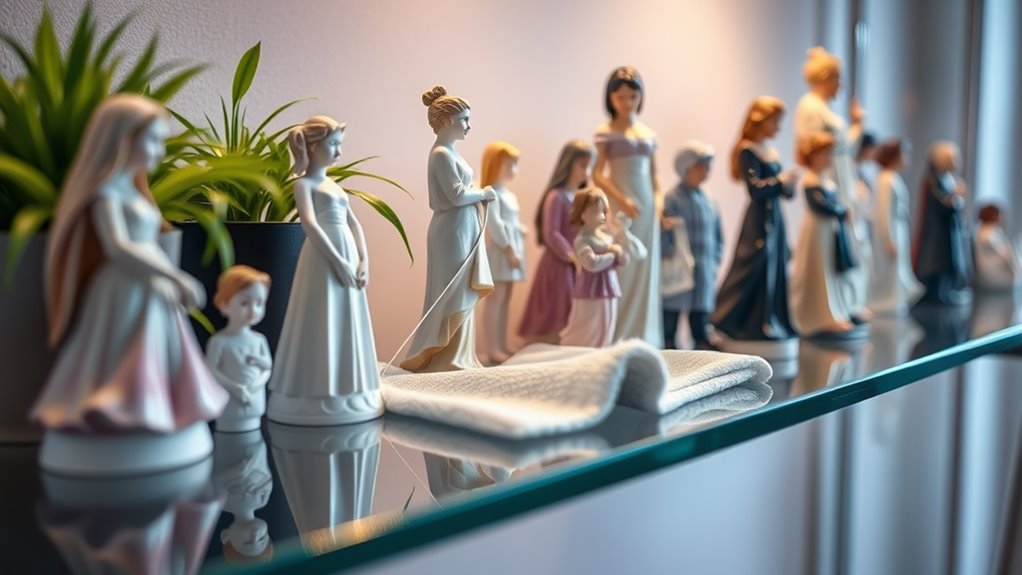 collectible figurine dust prevention