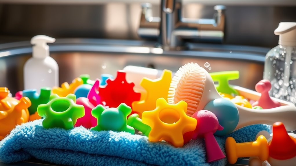 effective plastic toy cleaning