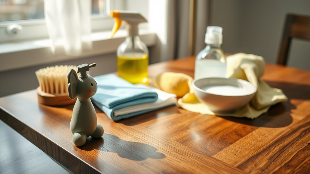 gather necessary cleaning tools
