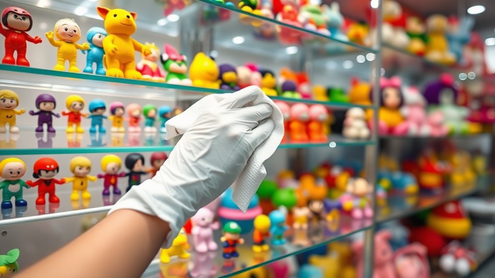 maintain clean dust free displays