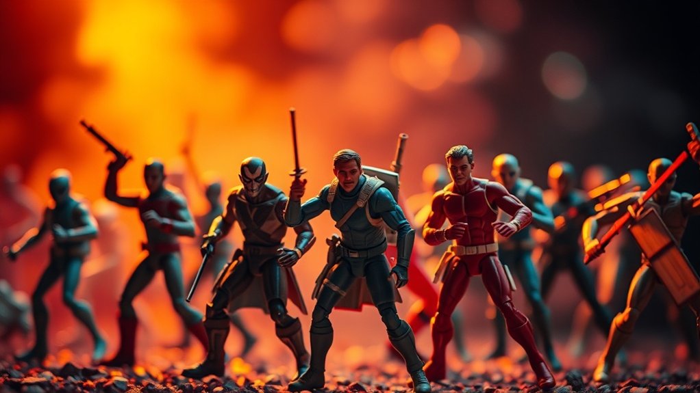 cinematic toy photography color grading