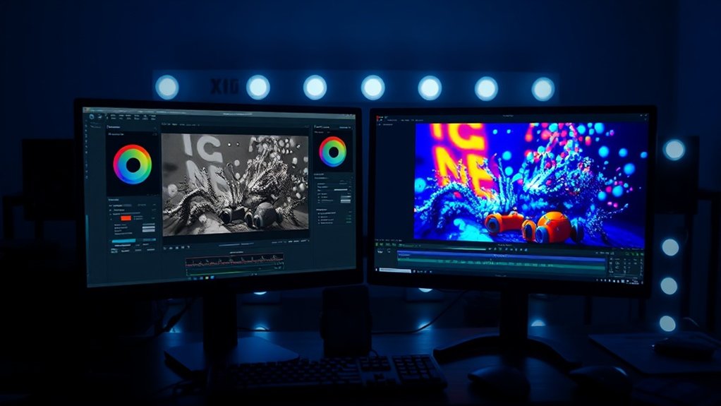 color balance and vibrancy