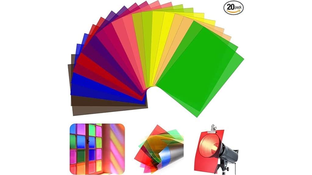 colorful photography lighting gels