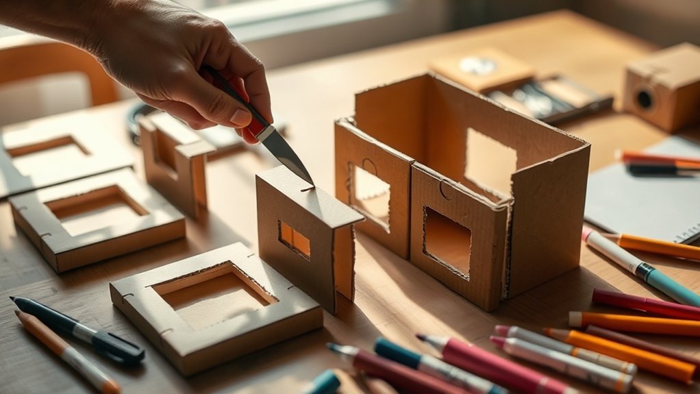 cut windows for light