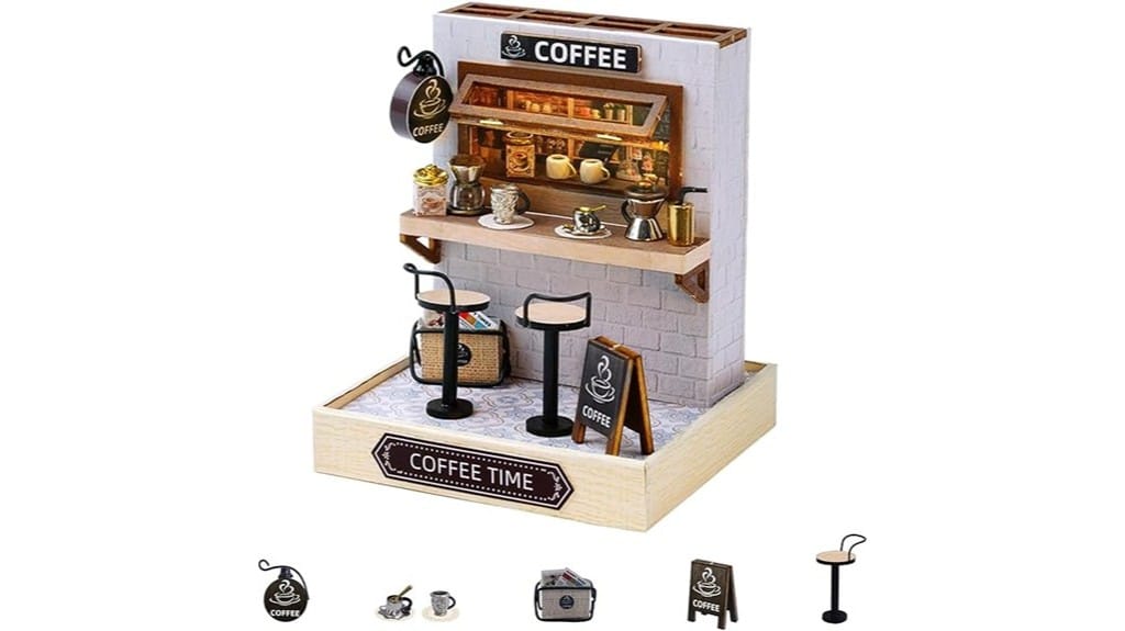 diy miniature coffee house