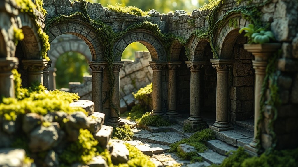dramatic toy diorama scenery