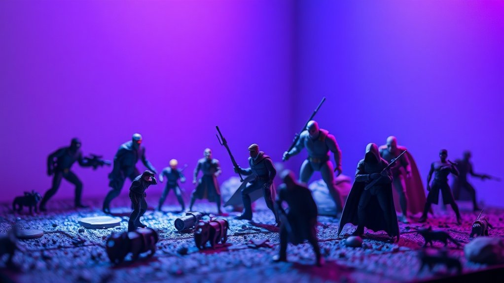 dramatic toy photography lighting