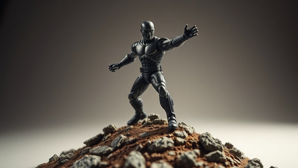dynamic toy figure posing