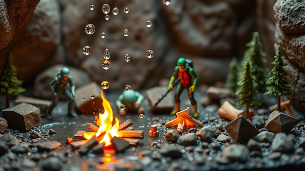 dynamic water and fire effects