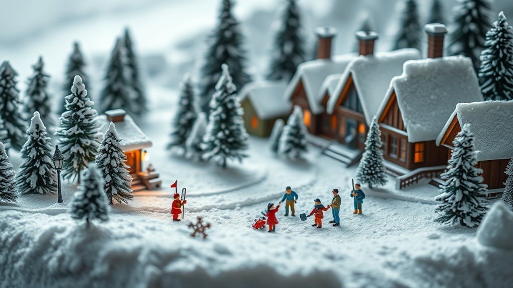enhance winter diorama photos