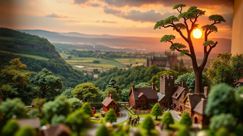 enhancing dioramas with backdrops