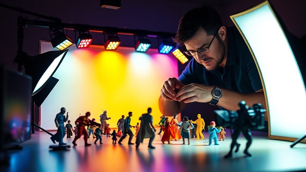 experiment with reflector positioning