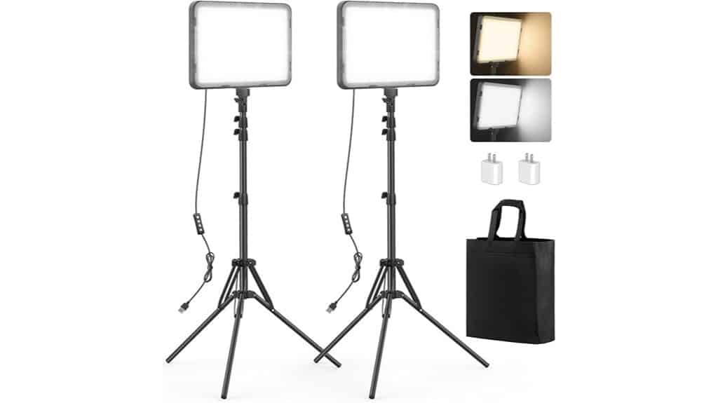led light and tripod