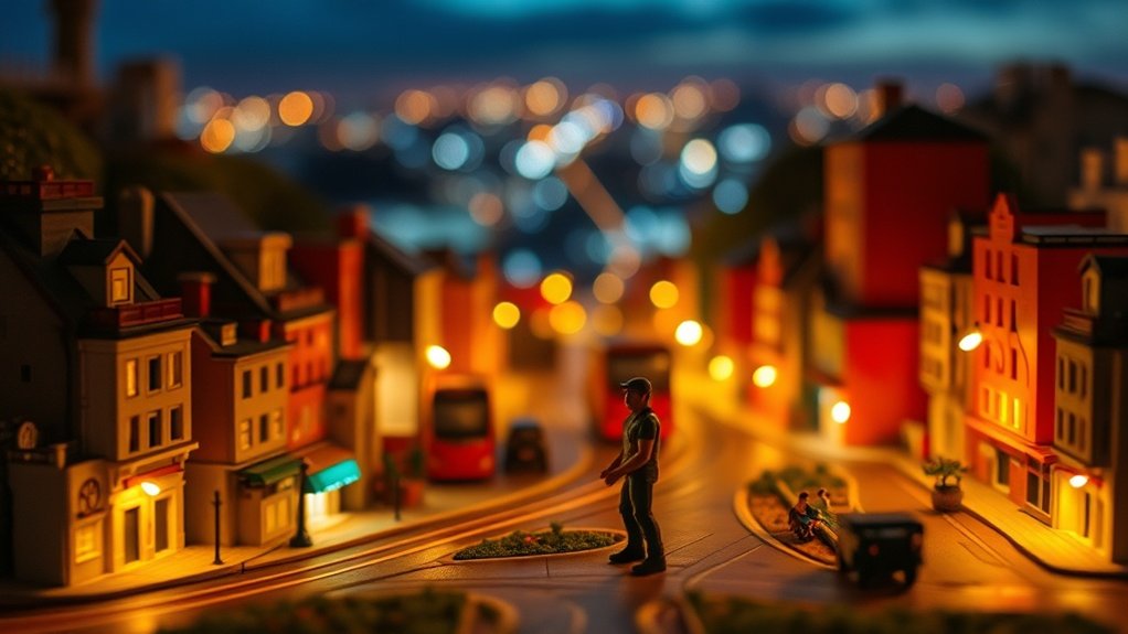 led lighting in dioramas