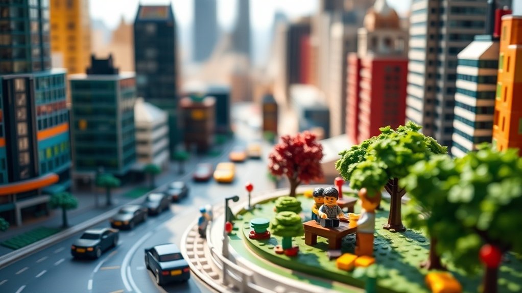 lego miniature world photography
