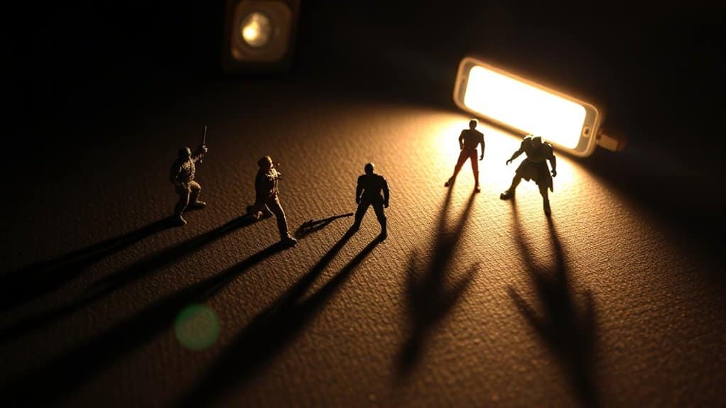 light direction enhances shadows