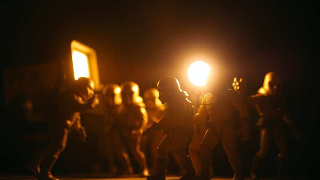 light toy figures effectively