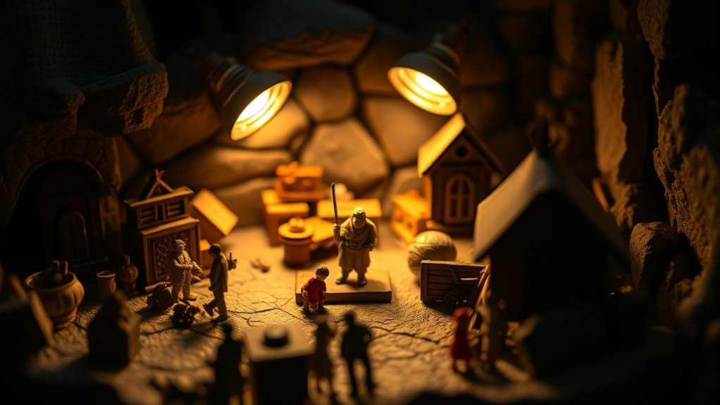 lighting setup for toys