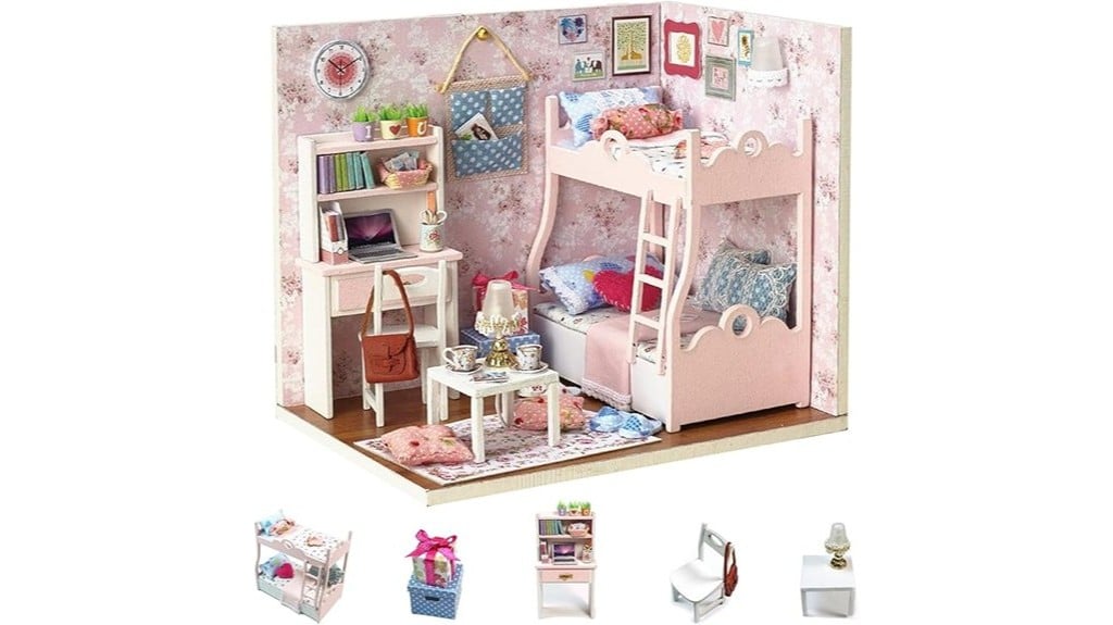 love themed miniature dollhouse