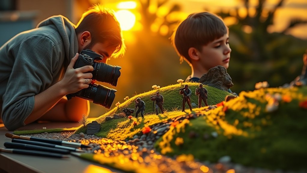 miniature props and textures