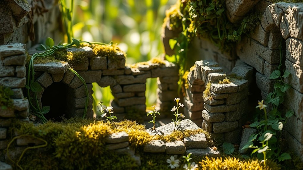 nature reclaiming ancient ruins