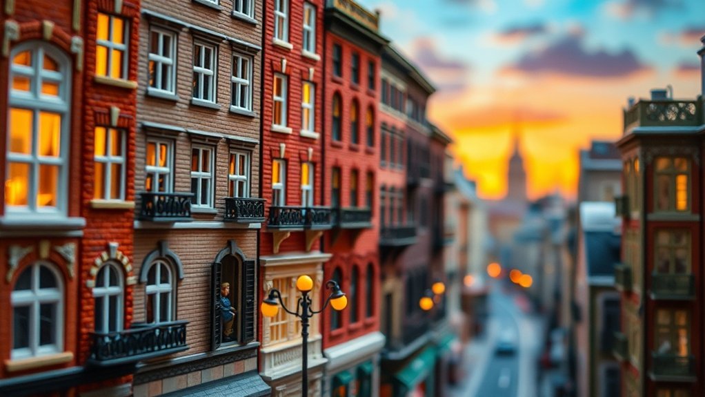 realistic miniature building crafting