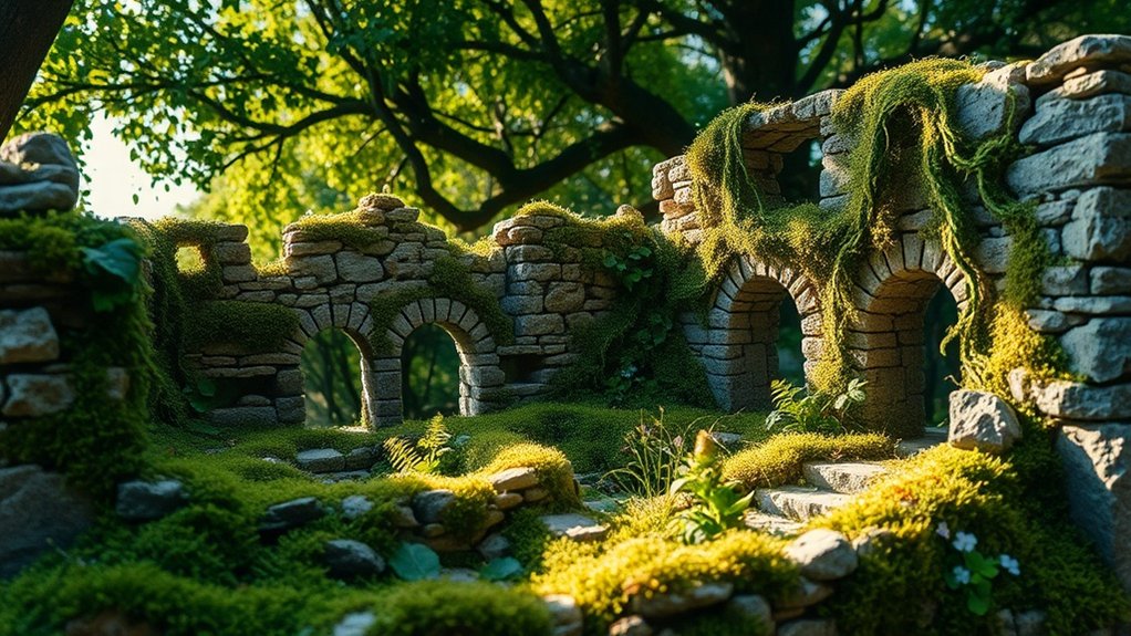 realistic ruins material selection