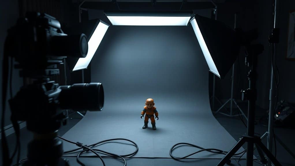 softboxes create diffused light