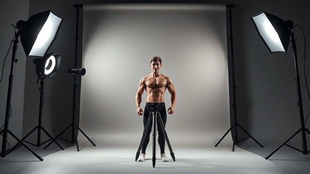 three point lighting setup