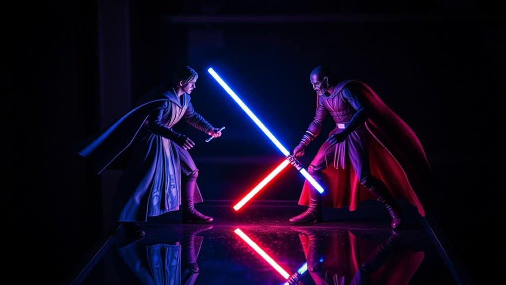 toy photography light saber effects