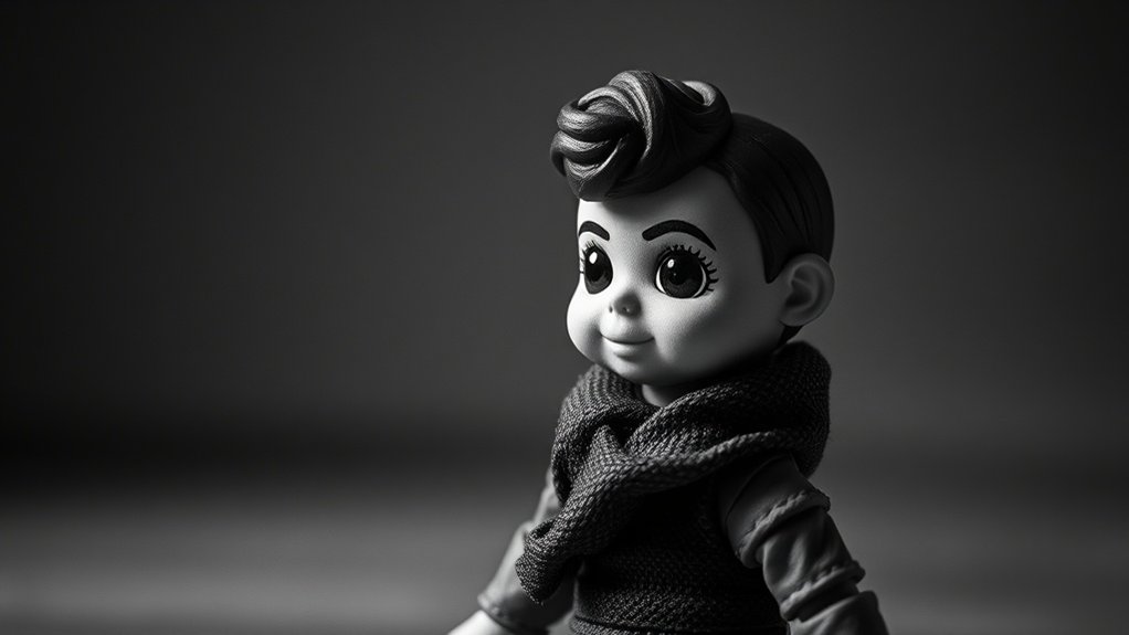 toy photography monochrome editing