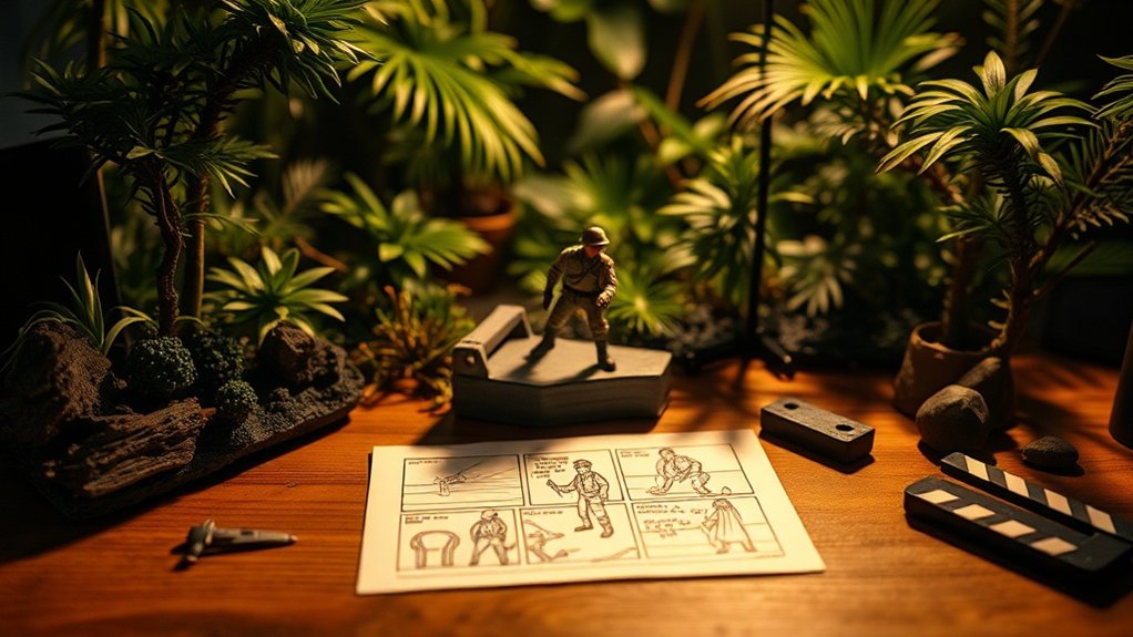 toy photography scene planning