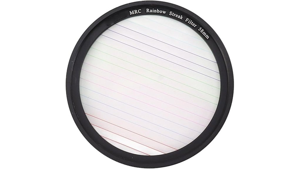 colorful star filter lens