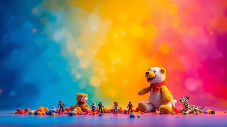 Toy Magazine Background Vibrant Backgrounds for Toy Photography Setup Ideas - Toys in a Studio
