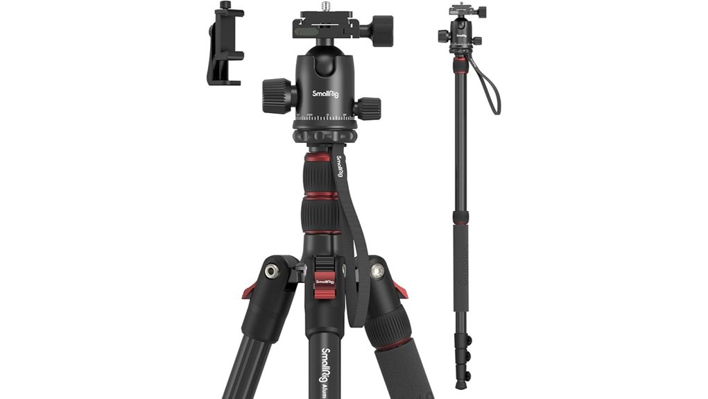 versatile aluminum tripod monopod